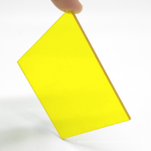 0.8mm-18mm Yellow Sheet Solid Polycarbonate Sheet For Customization